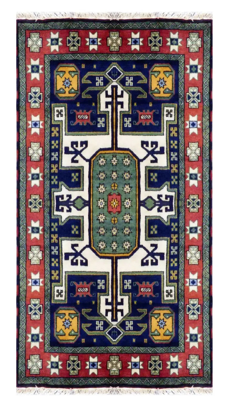 One Of The Kind Indian Hand-Knotted Rug 5'6'' X 7'8''