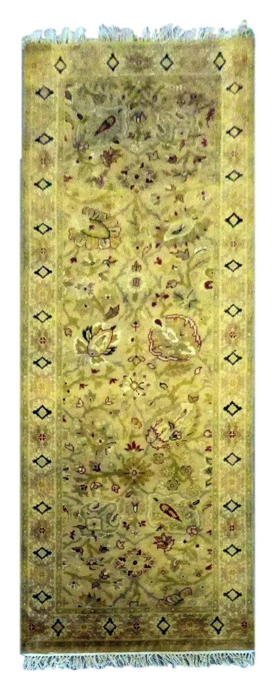 Indian Hand-Knotted Rug 7'8 X 2'10