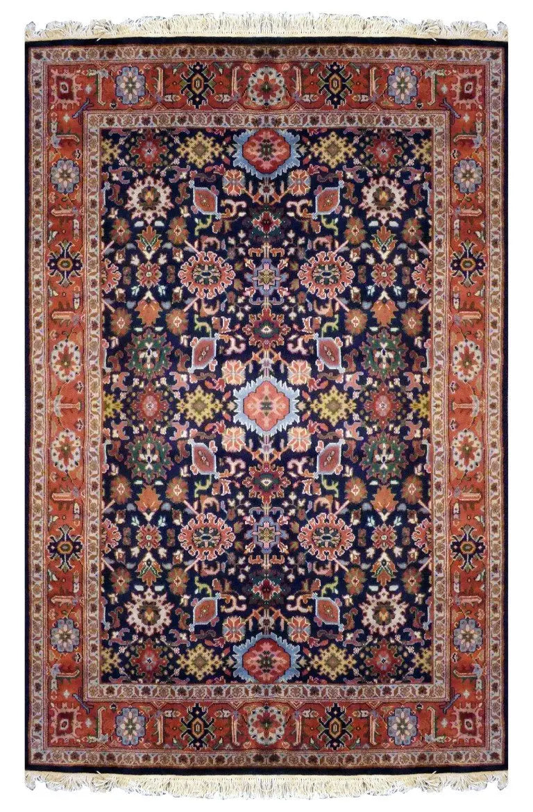 Indian Hand-Knotted Rug 8'10 X 6'2