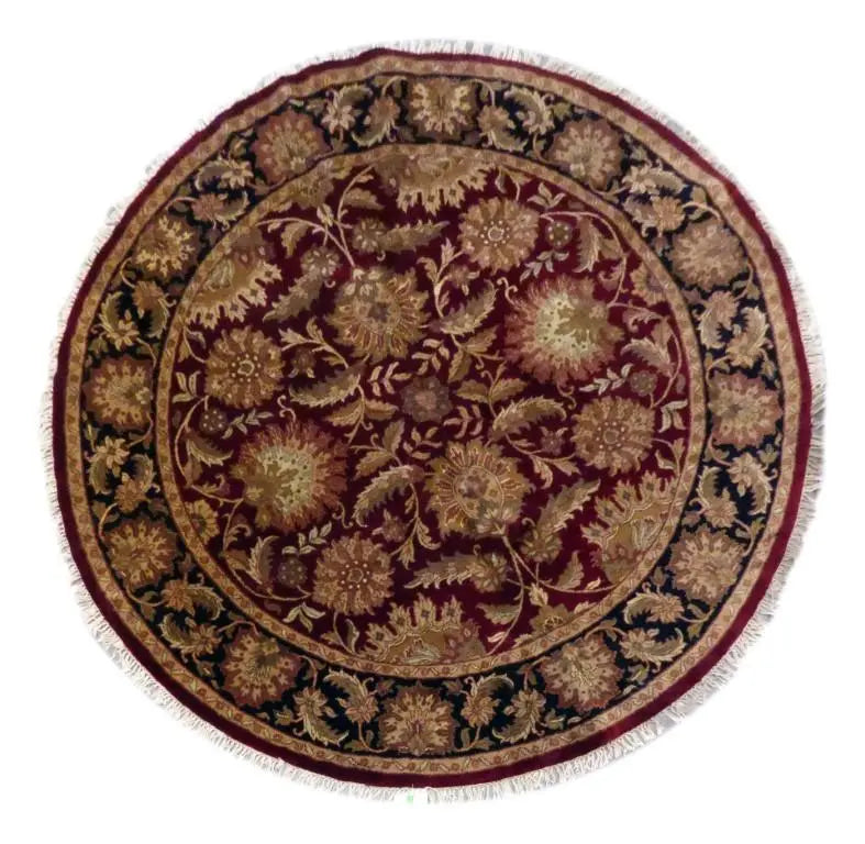 Indian Hand-Knotted Rug 8'8" X 8'8"