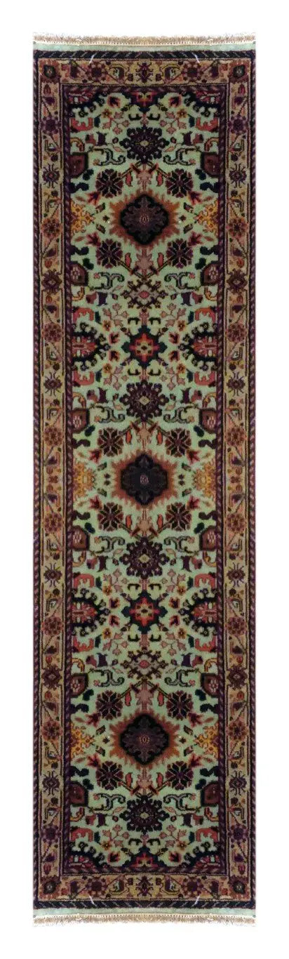 Indian Hand-Knotted Rug 9'7" X 2'7"