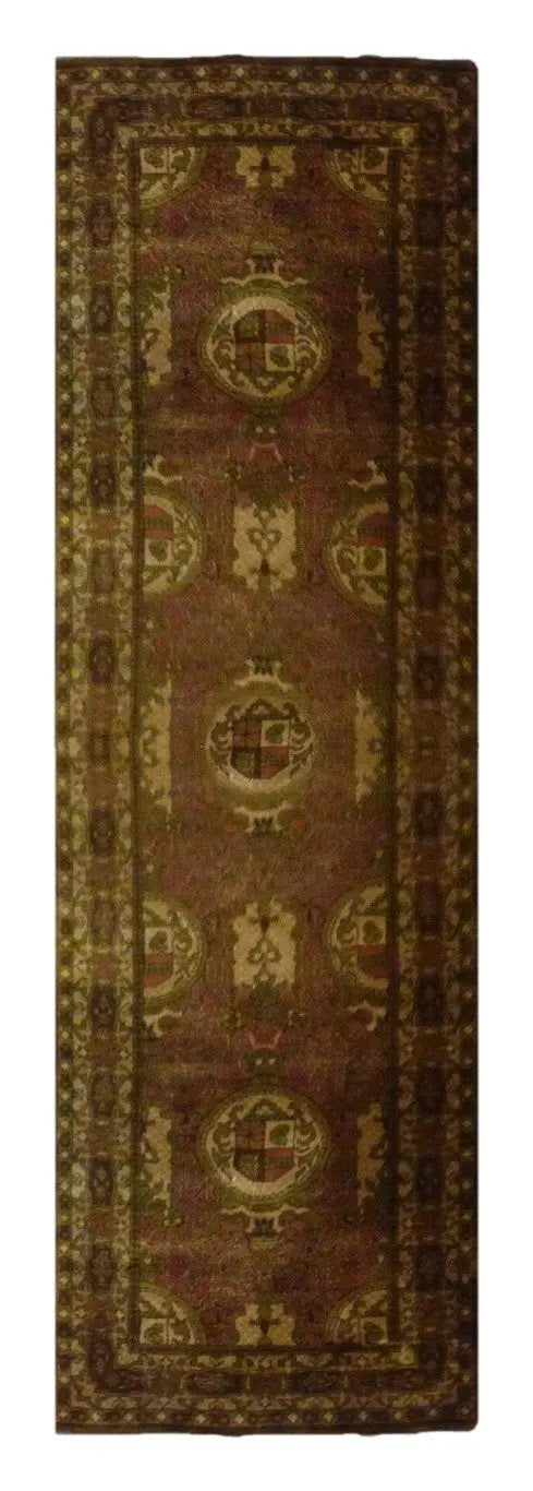 Indian Hand-Knotted Rug 9'8" X 2'6"