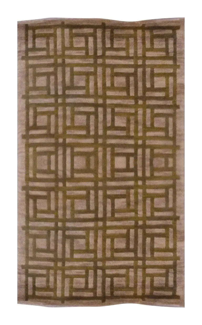 Indian Modern Design Rug 4'6" X 2'6"