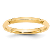 14KY 2.5mm Knife Edge Comfort Fit Band Size 10