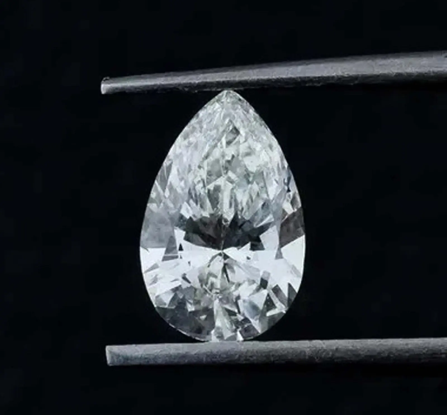LAB-GROWN CVD DIAMOND PEAR SHAPE 3 CT D VVS1 CLARITY IGL CERTIFIED GEMSTONE 5AST ABC Jewelery
