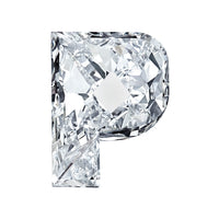 Lab Grown VS+, F+ 2.04ct 9mm Letter P Diamond