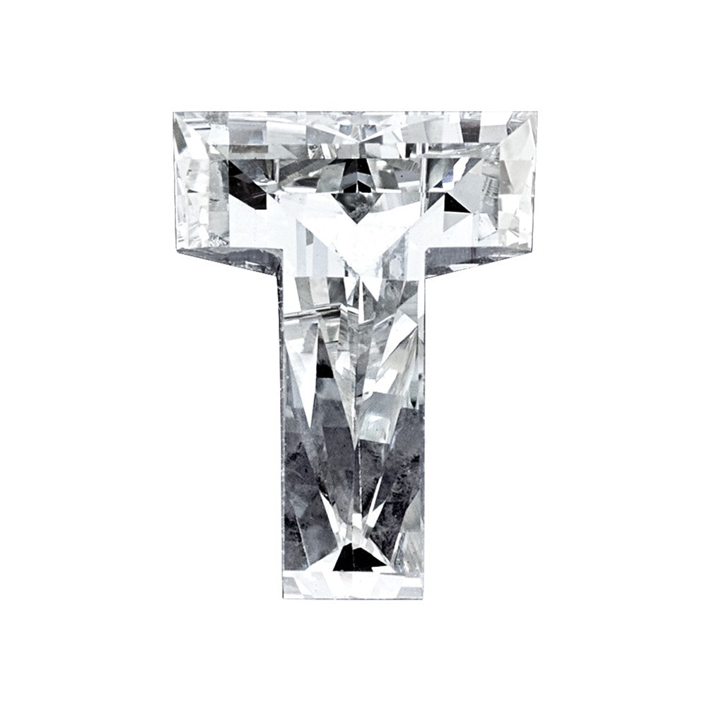 Lab Grown VS+, F+ 1.58ct 7mm Letter T Diamond