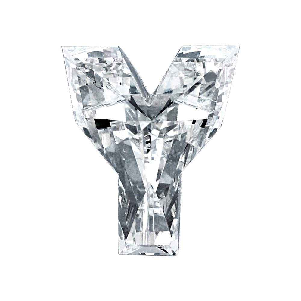 Lab Grown VS+, F+ 1.7ct 7mm Letter Y Diamond