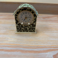 Leopard Print Alarm Clock 4" x 4" ABC Rugs Kilims