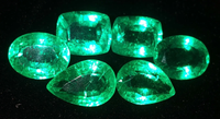 Loose Gemstone Natural Emerald 8-10 Ct 6 Pcs Lot Certified Colombian Emerald E76 ABC Jewelery