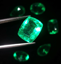 Loose Gemstone Natural Emerald 8-10 Ct 6 Pcs Lot Certified Colombian Emerald E76 ABC Jewelery