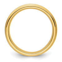 14KY 3mm Milgrain Comfort Fit Band Size 9
