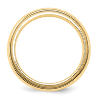 14KY 5mm Milgrain Comfort Fit Band Size 9.5