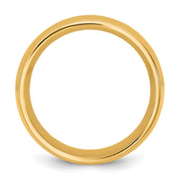 10KY 8mm Milgrain Comfort Fit Band Size 8