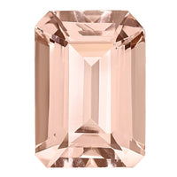 8x6mm Emerald Cut Morganite AA Quality