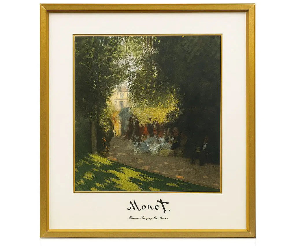 Painting of waves crashing in the ocean below a sunset Approx. 13" x 15"