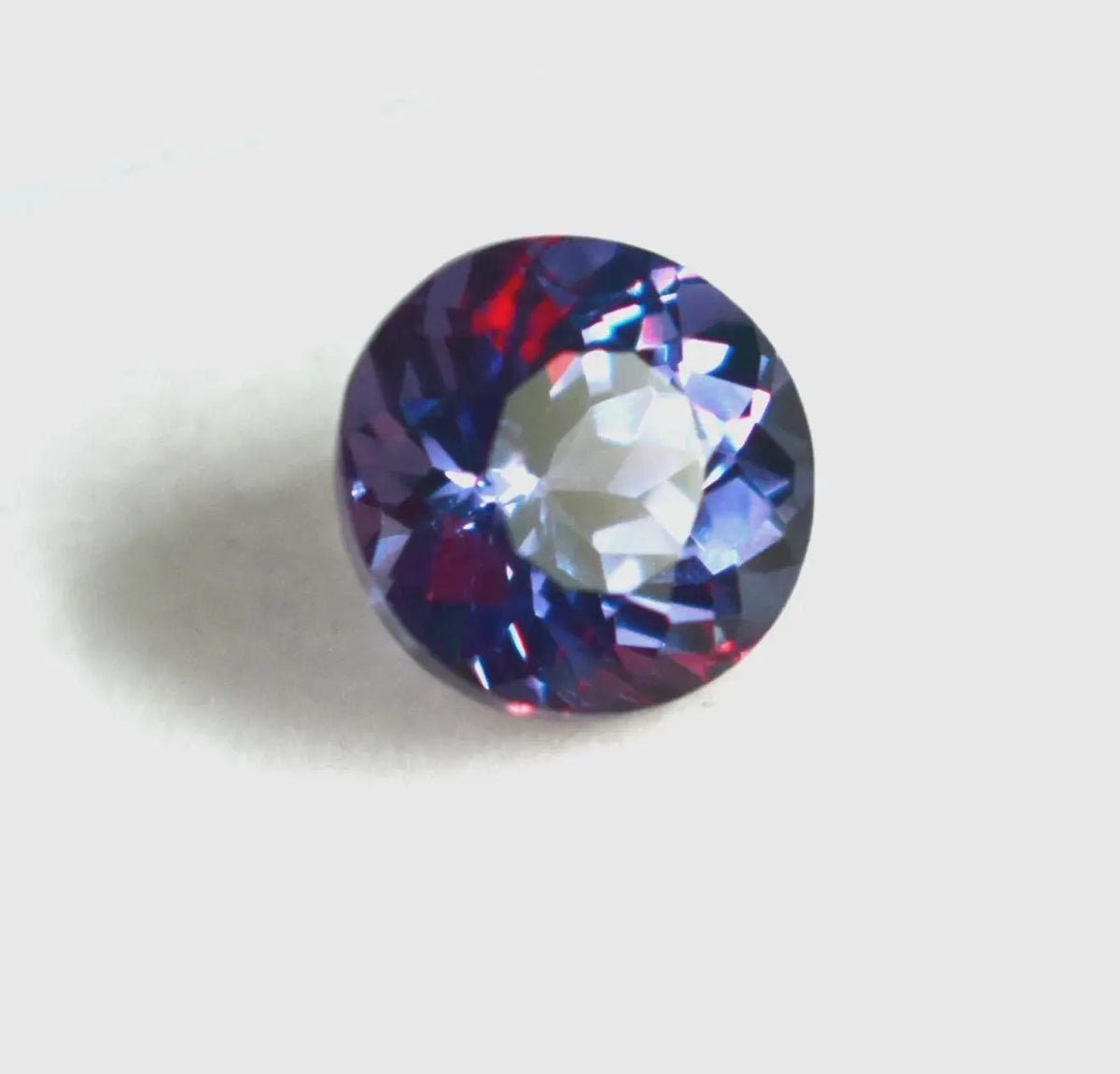 Natural 3-4 Ct Color Changing Alexandrite Round Cut Certified Loose Gem For Ring ABC Jewelries