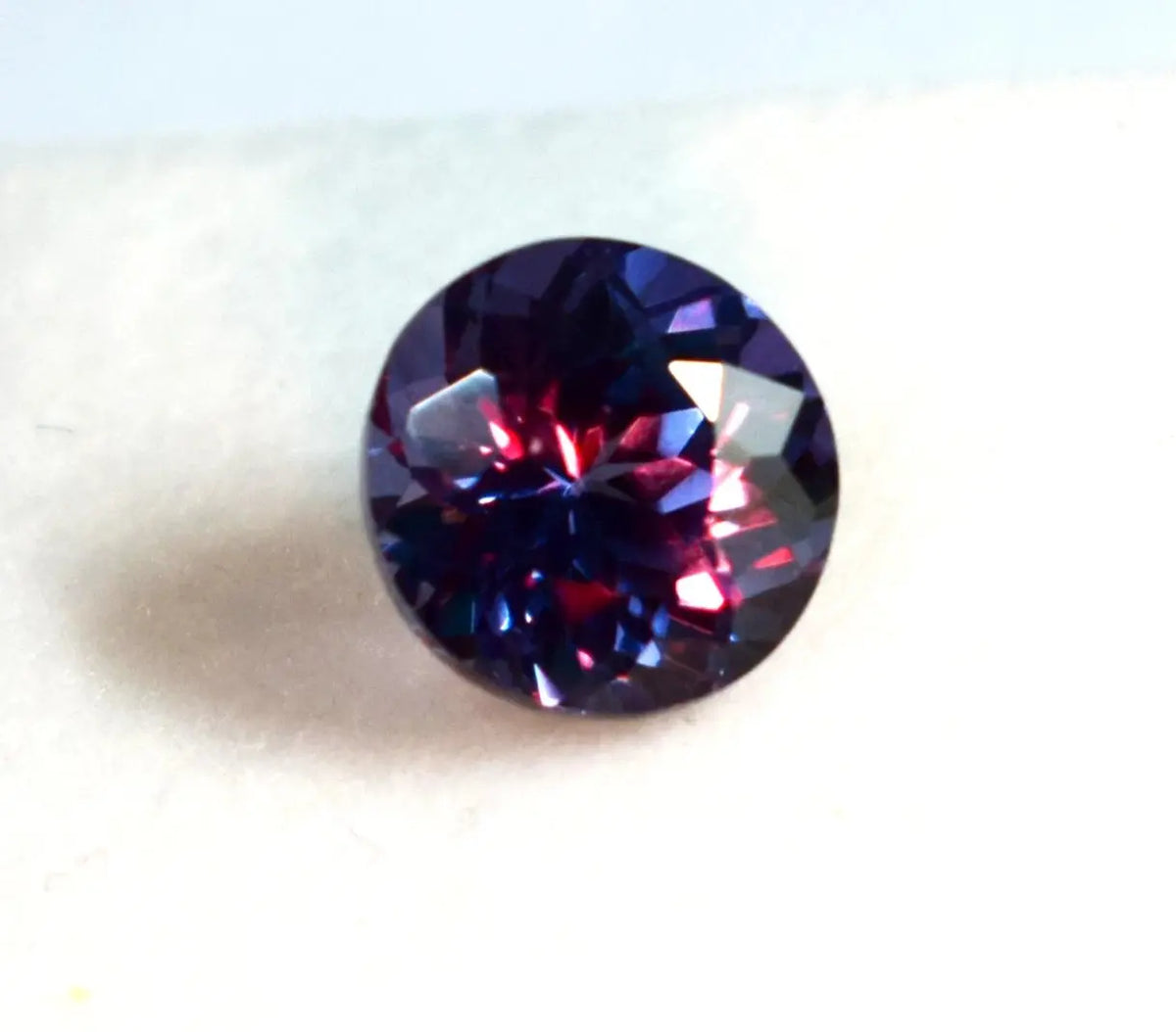 Natural 3-4 Ct Color Changing Alexandrite Round Cut Certified Loose Gem For Ring ABC Jewelries