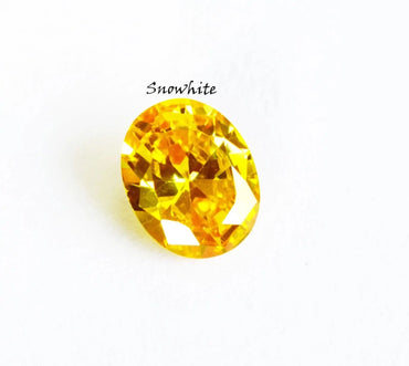 Natural 4-5 CT Yellow Sapphire Oval Cut Sri Lankan CGI Certified Loose Gemstone. ABC Jewelries
