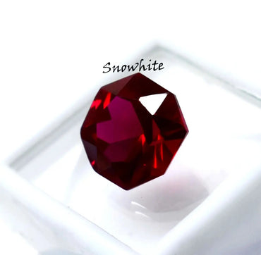 Natural 8 Ct Red Ruby Octagon Cut Certified Gemstone Vivid Blood Red Loose Stone ABC Jewelries
