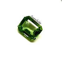 Natural 8Ct Green Tourmaline Emerald Cut Loose Gemstone Deep Green Faceted Stone ABC Jewelries