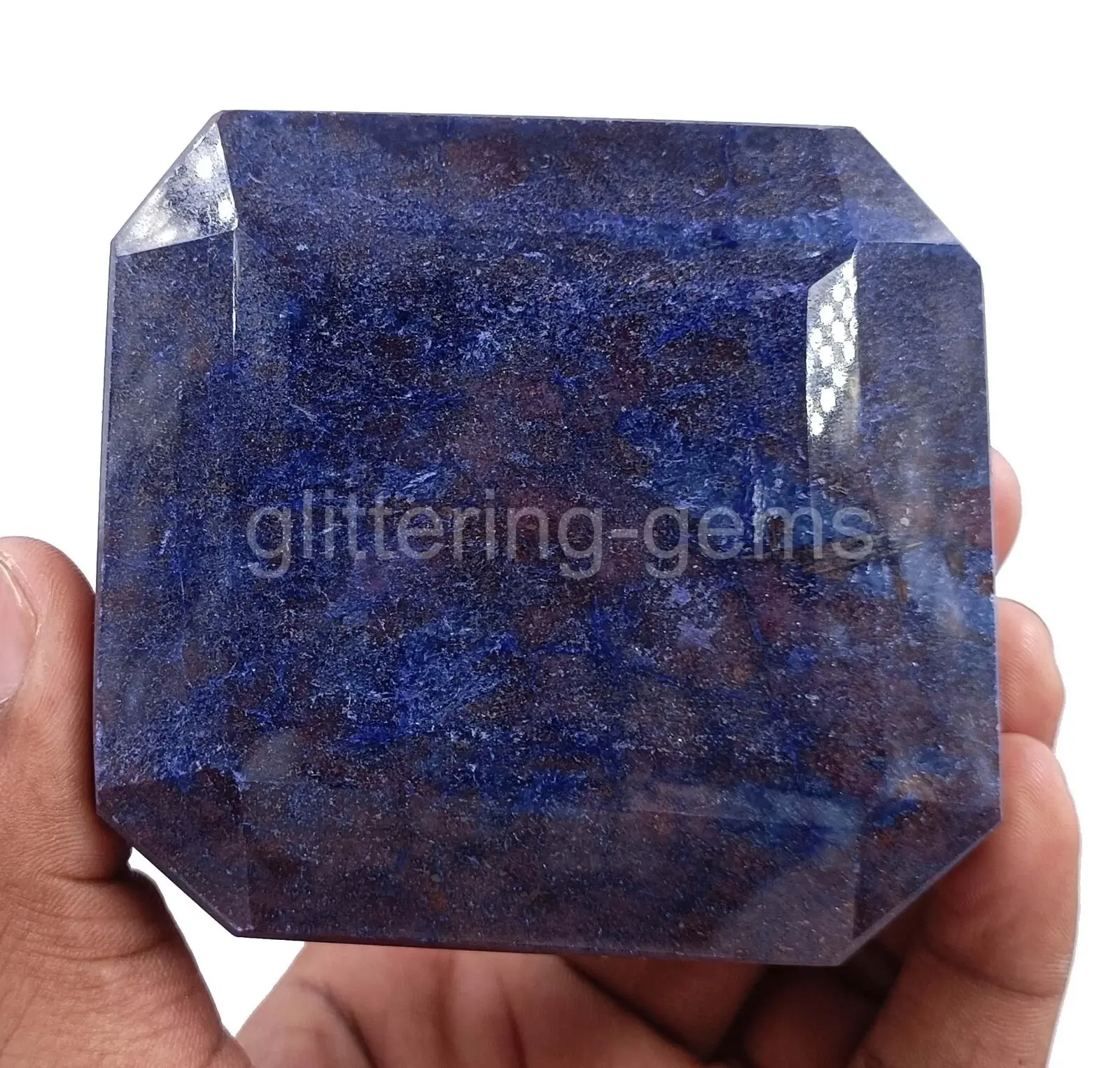 Natural BIG 3582.0 Ct African Blue Sapphire Emerald Cut IGL Loose Gemstone 5JSG ABC Jewelery