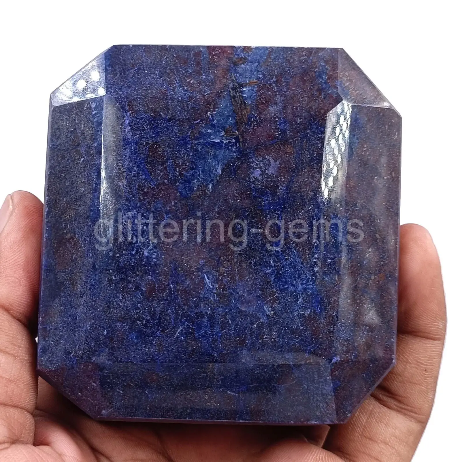 Natural BIG 3582.0 Ct African Blue Sapphire Emerald Cut IGL Loose Gemstone 5JSG ABC Jewelery