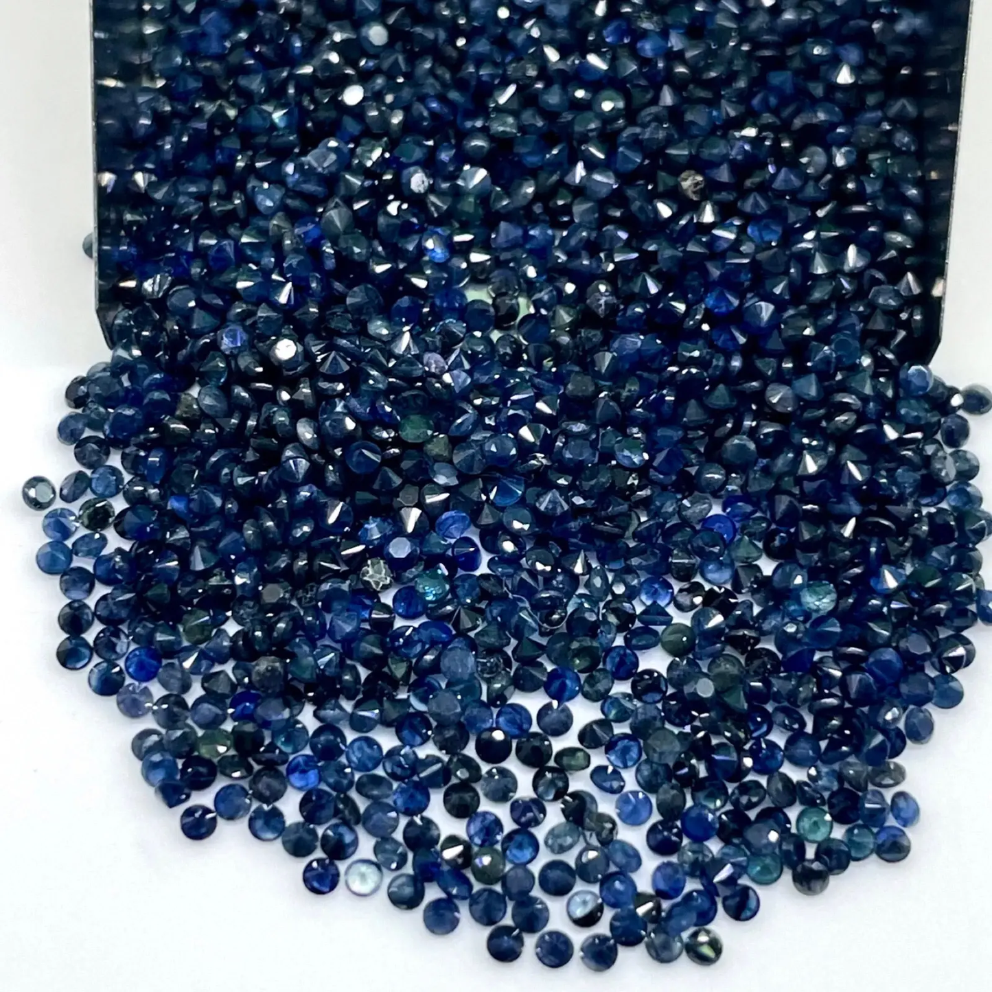 Natural Blue Sapphire 1.6mm Round Cut Calibrated Loose Gemstones Lot ABC Jewelery