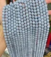 Natural Gemstone Loose Beads Necklace - Angelite - NO.138 ABC Jewelries