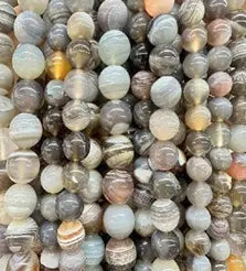 Natural Gemstone Loose Beads Necklace - Persian gulf agate - NO.199 ABC Jewelries