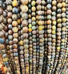 Natural Gemstone Loose Beads Necklace - Pietersite - NO.202 ABC Jewelries