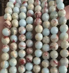 Natural Gemstone Loose Beads Necklace - agalmatolite - NO.190 ABC Jewelries