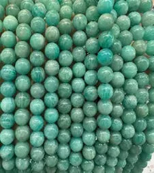 Natural Gemstone Loose Beads Necklace - amazonite AA - NO.180 ABC Jewelries