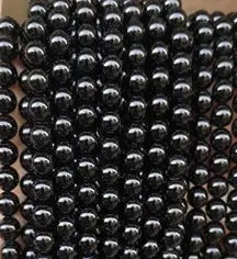Natural Gemstone Loose Beads Necklace - black tourmaline A - NO.156 ABC Jewelries