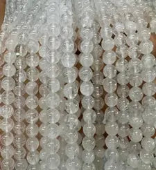 Natural Gemstone Loose Beads Necklace - clear quartz - NO.71 ABC Jewelries