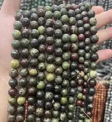 Natural Gemstone Loose Beads Necklace - dragon stone - NO.148 ABC Jewelries