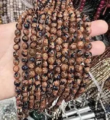 Natural Gemstone Loose Beads Necklace - golden swan - NO.129 ABC Jewelries