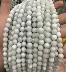 Natural Gemstone Loose Beads Necklace - green larimar - NO.210 ABC Jewelries