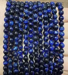 Natural Gemstone Loose Beads Necklace - lapis lazuli blue tiger eye A - NO.19 ABC Jewelries