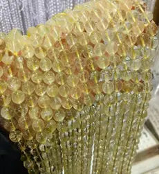 Natural Gemstone Loose Beads Necklace - lemon citrine A - NO.51 ABC Jewelries