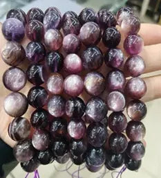 Natural Gemstone Loose Beads Necklace - lepidolite - NO.165 ABC Jewelries