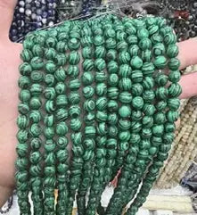 Natural Gemstone Loose Beads Necklace - malachite(synthetic) - NO.69 ABC Jewelries