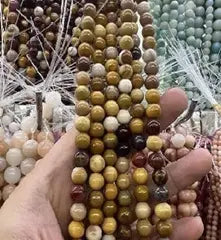 Natural Gemstone Loose Beads Necklace - mookite - NO.153 ABC Jewelries