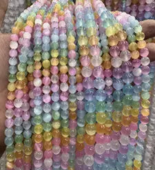Natural Gemstone Loose Beads Necklace - multi selenite - NO.133 ABC Jewelries