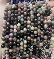 Natural Gemstone Loose Beads Necklace - multi tourmaline - NO.157 ABC Jewelries