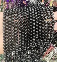 Natural Gemstone Loose Beads Necklace - obsidian - NO.32 ABC Jewelries
