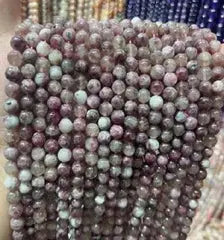 Natural Gemstone Loose Beads Necklace - plum tourmaline A - NO.175 ABC Jewelries