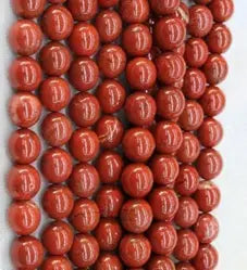 Natural Gemstone Loose Beads Necklace - red jasper A - NO.46 ABC Jewelries