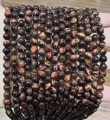 Natural Gemstone Loose Beads Necklace - red tiger eye - NO.16 ABC Jewelries