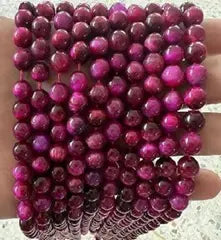 Natural Gemstone Loose Beads Necklace - rose tiger eye A - NO.23 ABC Jewelries